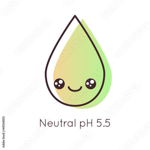 pH icon logo. Vector isolated concept