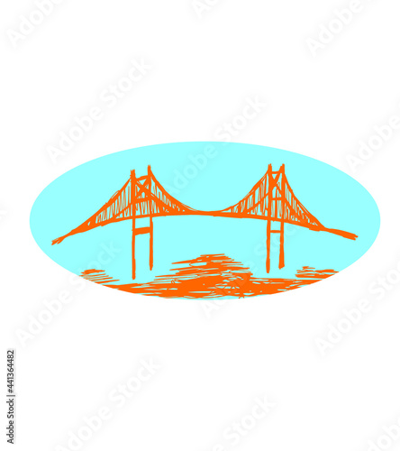 california San Francisco graphic design vector art