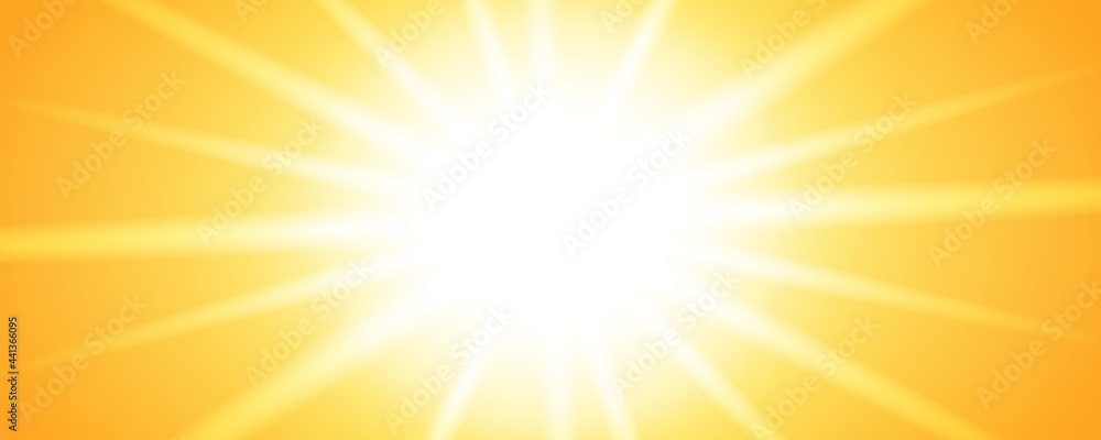 Abstract summer banner design with shiny sun lights Abstract summer banner design with shiny sun lights