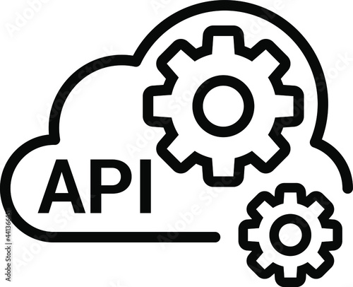 API icon vector illustration for your website or mobile app photo