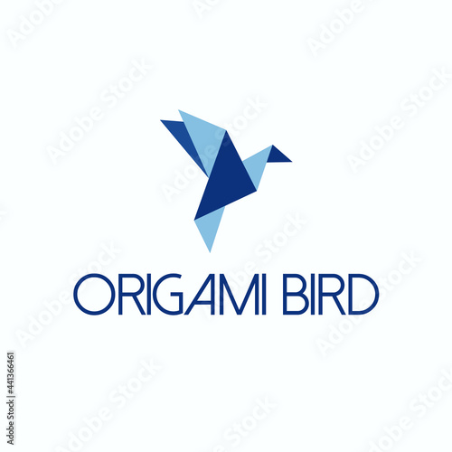 origami bird logo exclusive design inspiration 