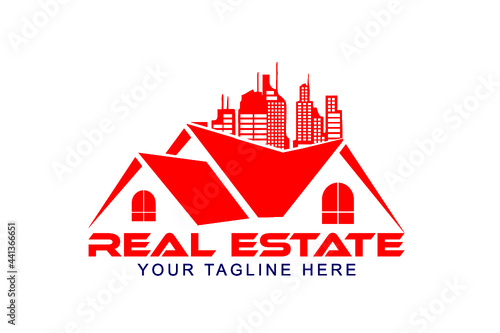 Real estate luxury creative logo design