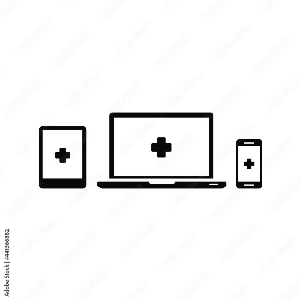 electronic devices repair logo icon. Phone repair vector image electronic devices repair logo icon. Phone repair vector image