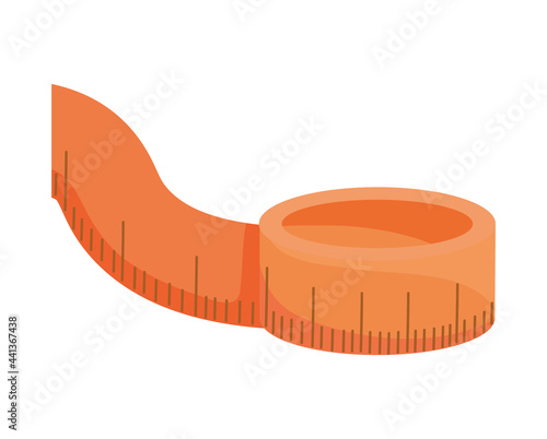 orange measure tape