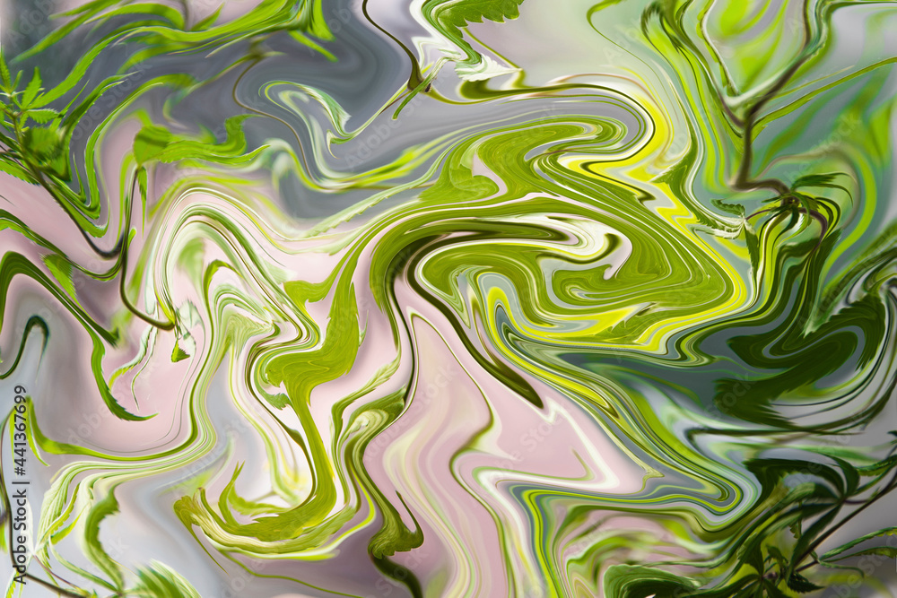 Fototapeta premium 3D rendering. abstract multicolored background. swirling multicolored lines