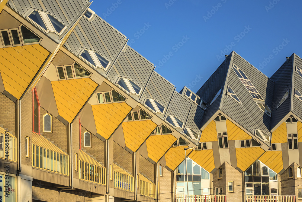 Innovative houses built in Rotterdam Cube houses (Kubuswoningen