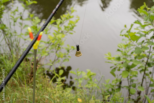 fishing bell at the tip of the rod