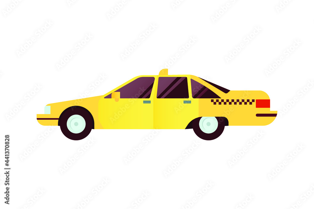 Taxi Vehicle. Modern Flat Style Vector Illustration. Social Media Template. Taxi Vehicle. Modern Flat Style Vector Illustration. Social Media Template.