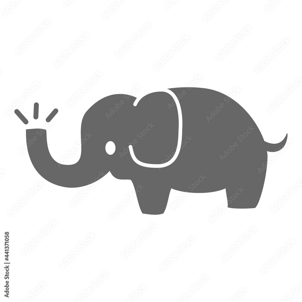 Fototapeta premium ぞうのイラスト