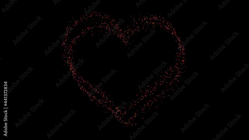 Heart Shape Particles Animation. Alpha Luma Matte Channel. Heart Shape Particles Animation. Alpha Luma Matte Channel.