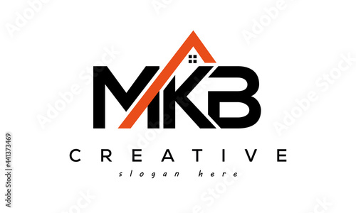 initial MKB letters real estate construction logo vector	 photo