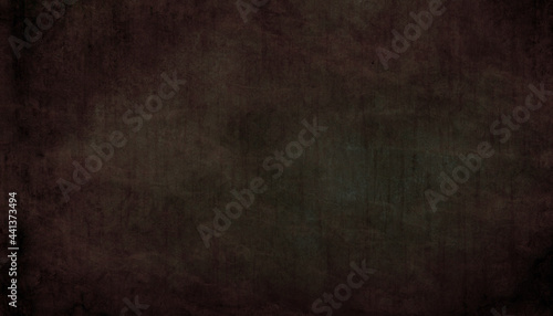 Abstract dark brown background sepia goth distressed background with old woody vintage grunge smear Halloween texture wallpaper or paper	 photo