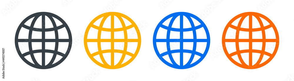 Web, global, network icon symbol isolated on white background. Web, global, network icon symbol isolated on white background.