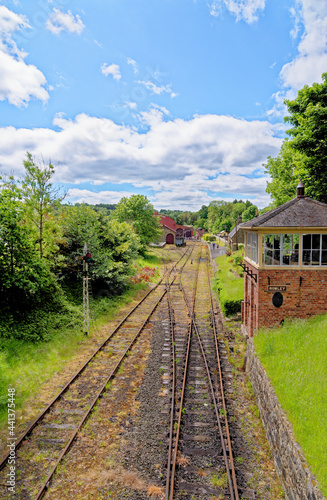 Railway tracks on Rowlew Train Station