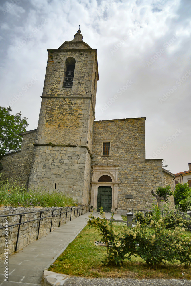A medieval church in Agnone, an old town in the Molise region in Italy. A medieval church in Agnone, an old town in the Molise region in Italy.