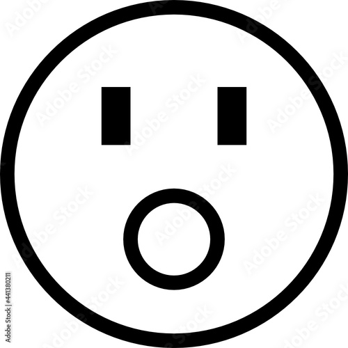 amazed outline icon