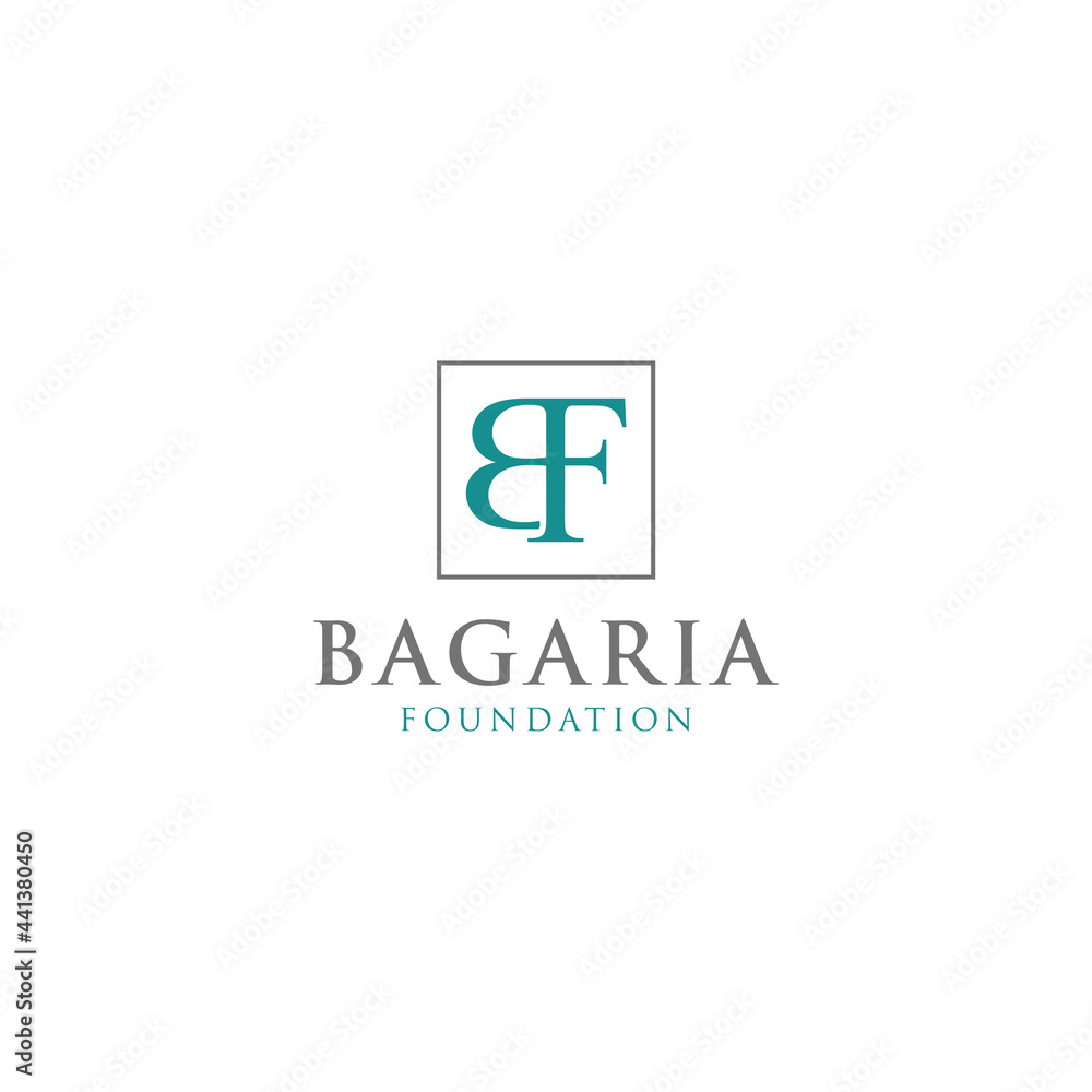 letter BF logo vector icon illustration modern style for your business