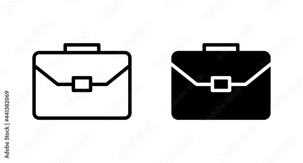 Briefcase icon vector for computer, web and mobile app Briefcase icon vector for computer, web and mobile app