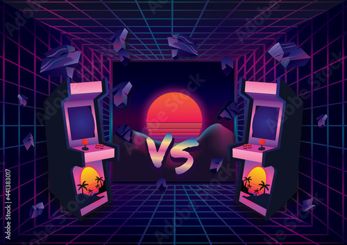 Game zone game icon background vector