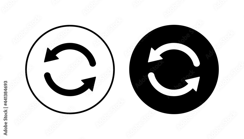 Refresh icon set. Reload icon vector. Update icon. Refresh icon set. Reload icon vector. Update icon.