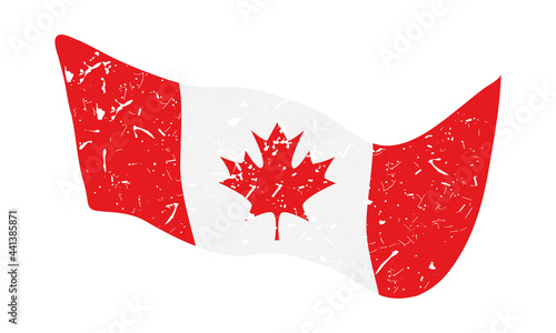 canada flag waving