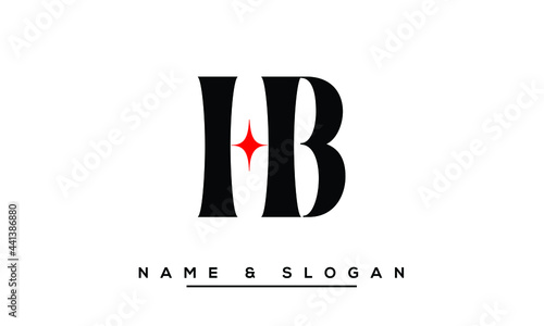 HB,  BH,  H,  B  Abstract Letters Logo Monogram