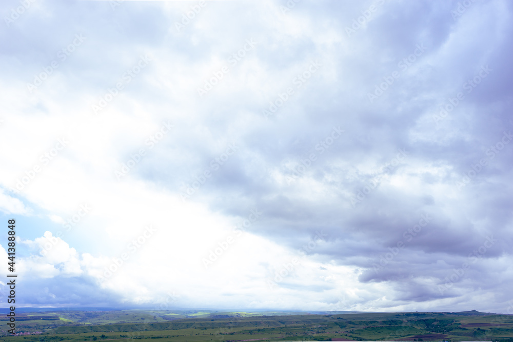Mountain Landscape. Panoramic View Of Mountains Against Sky During Sunset Mountain Landscape. Panoramic View Of Mountains Against Sky During Sunset