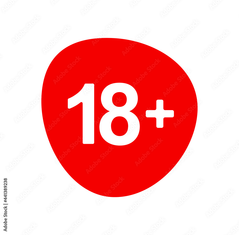 Under 18 sign warning Under 18 sign warning