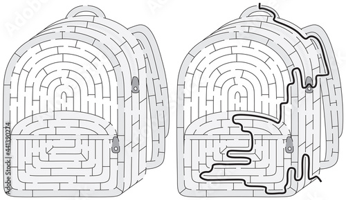 School bag maze