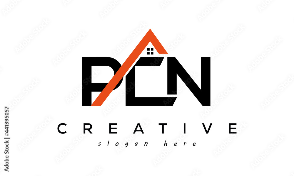 initial PCN letters real estate construction logo vector	
 - obrazy, fototapety, plakaty 
