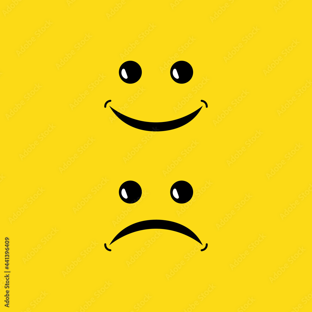 Fototapeta premium Smilies, emoji sign icon. Vector illustration eps 10
