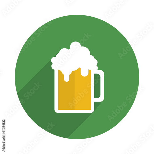 Beer icon on a white background, vector illustration