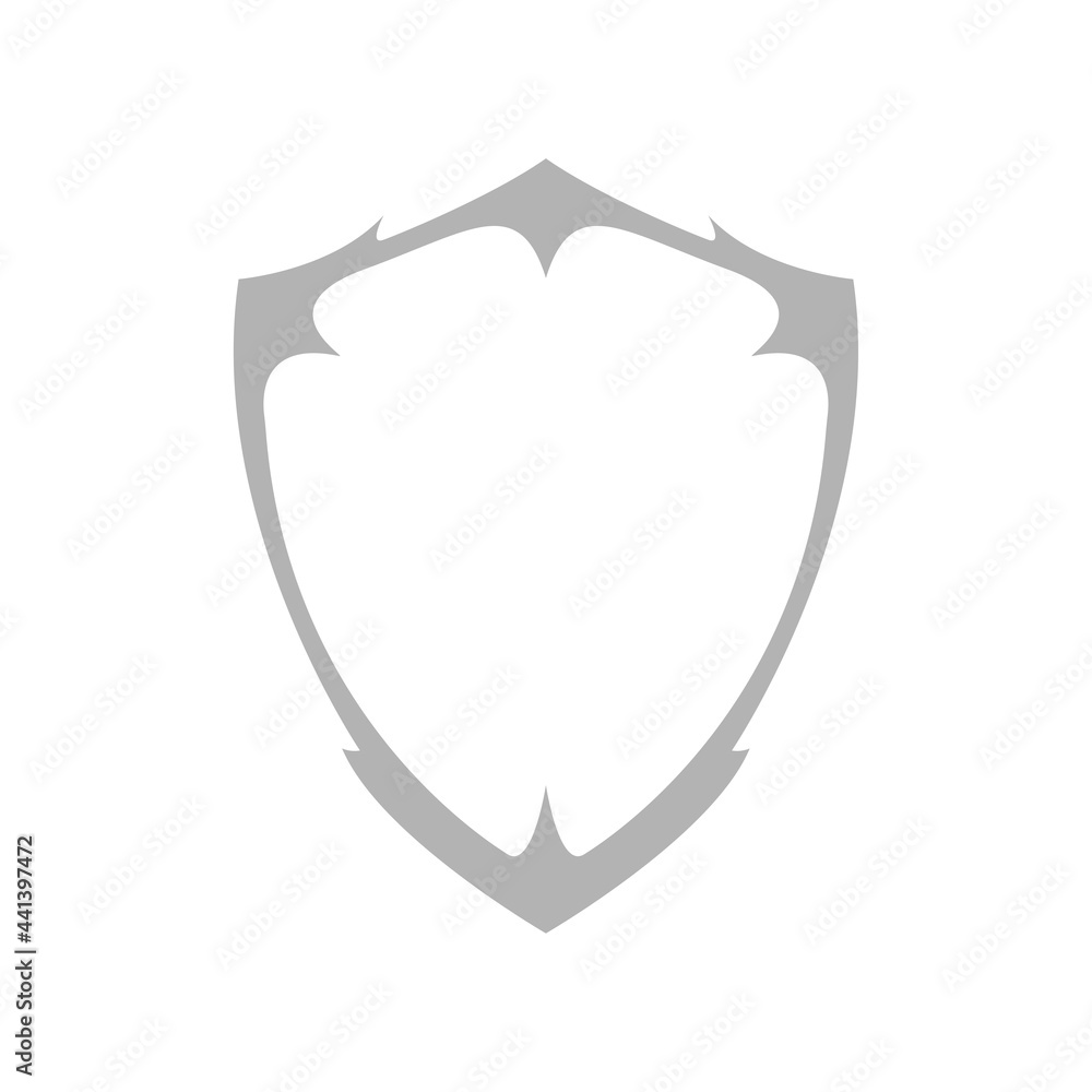 shield icon on white background, vector illustration shield icon on white background, vector illustration