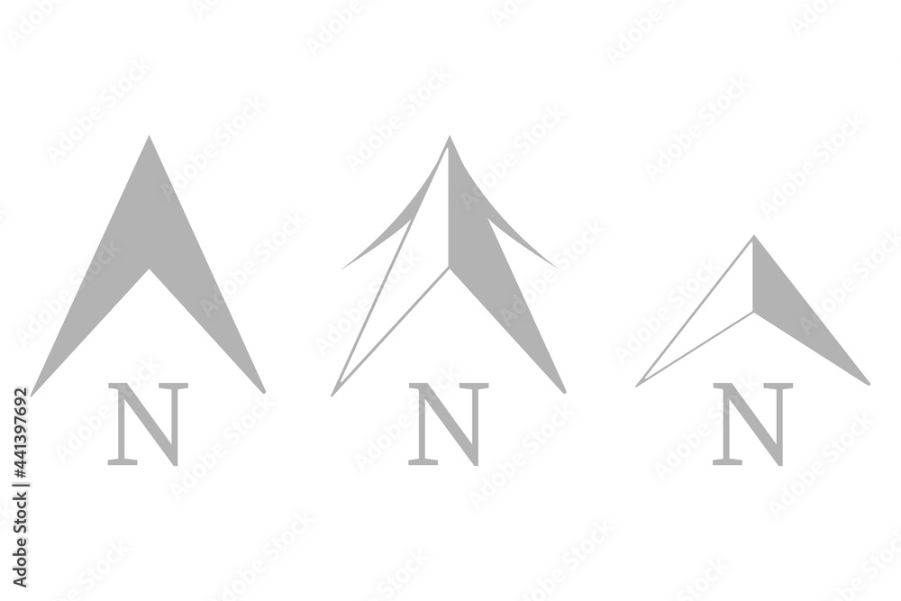 direction arrow icon on white background, vector illustration direction arrow icon on white background, vector illustration