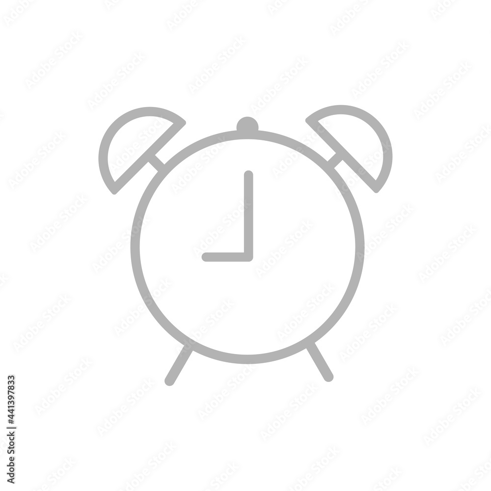 alarm clock icon on legs, vector illustration alarm clock icon on legs, vector illustration