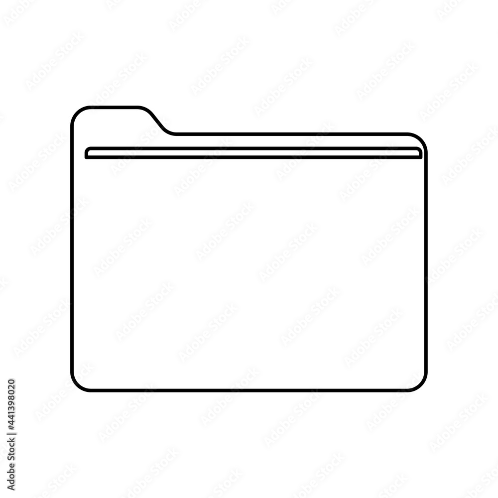 folder icon with documents on a white background, vector illustration folder icon with documents on a white background, vector illustration