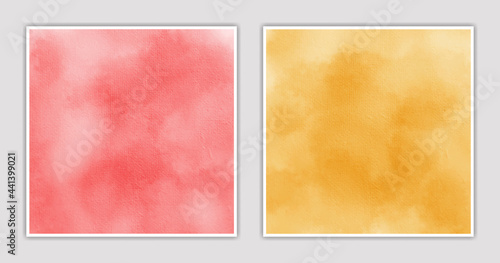 Abstract watercolor textures isolated backgrounds design. Wet square vector paint art for banner, cards, background paper design.