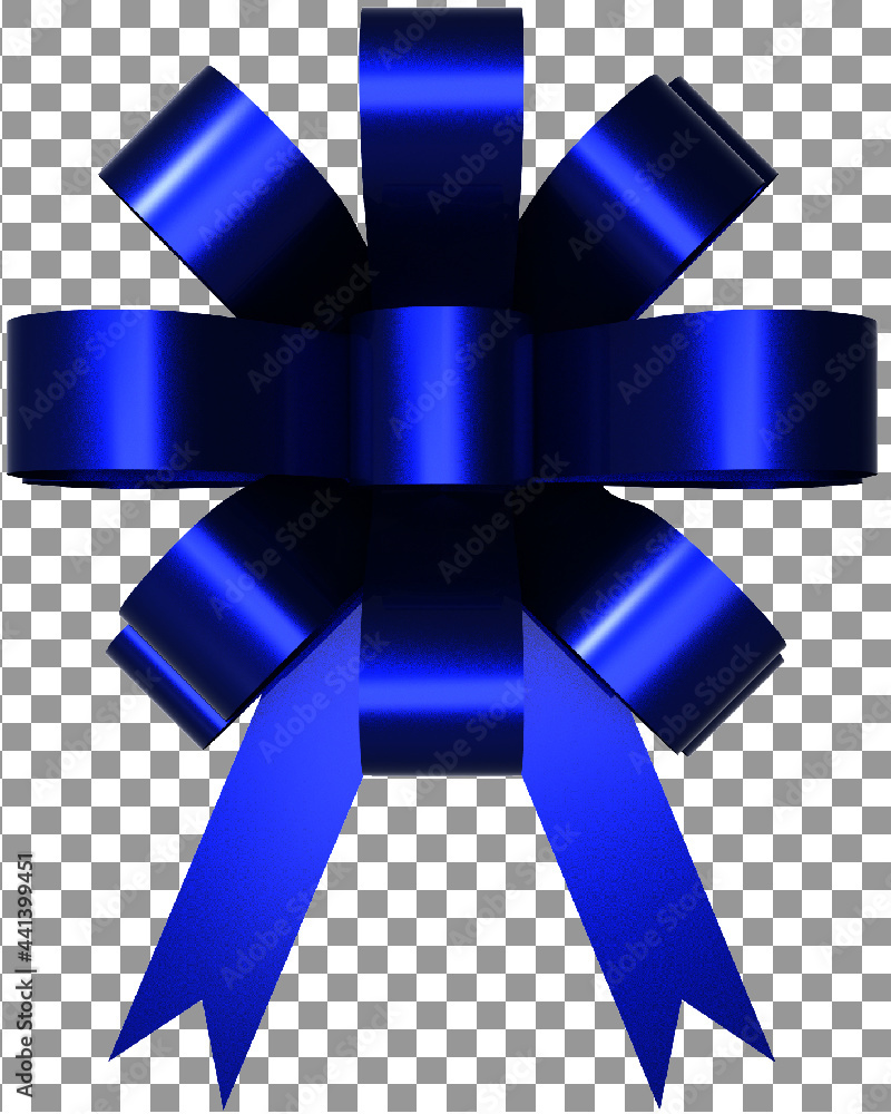 Blue realistic ribbon 1197459 PNG