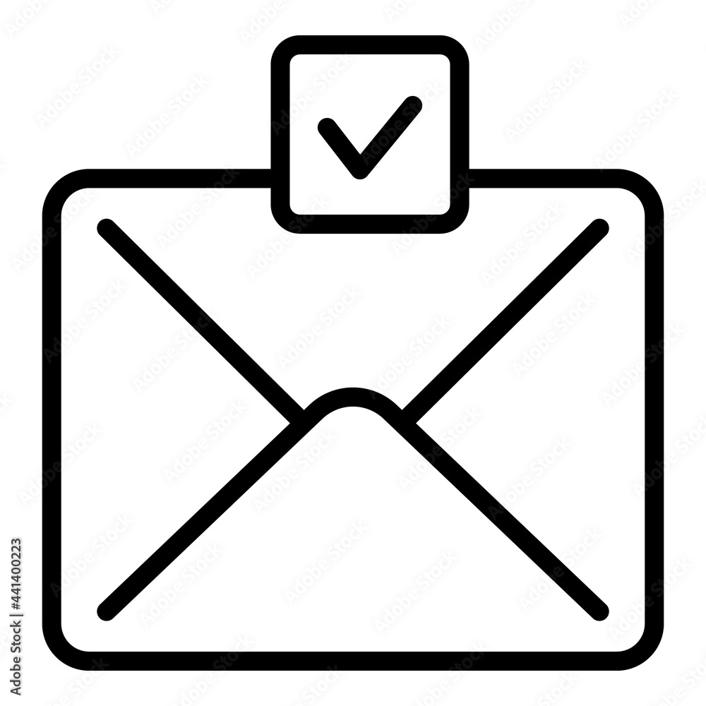 Regulated products mail letter icon. Outline Regulated products mail letter vector icon for web design isolated on white background Regulated products mail letter icon. Outline Regulated products mail letter vector icon for web design isolated on white background