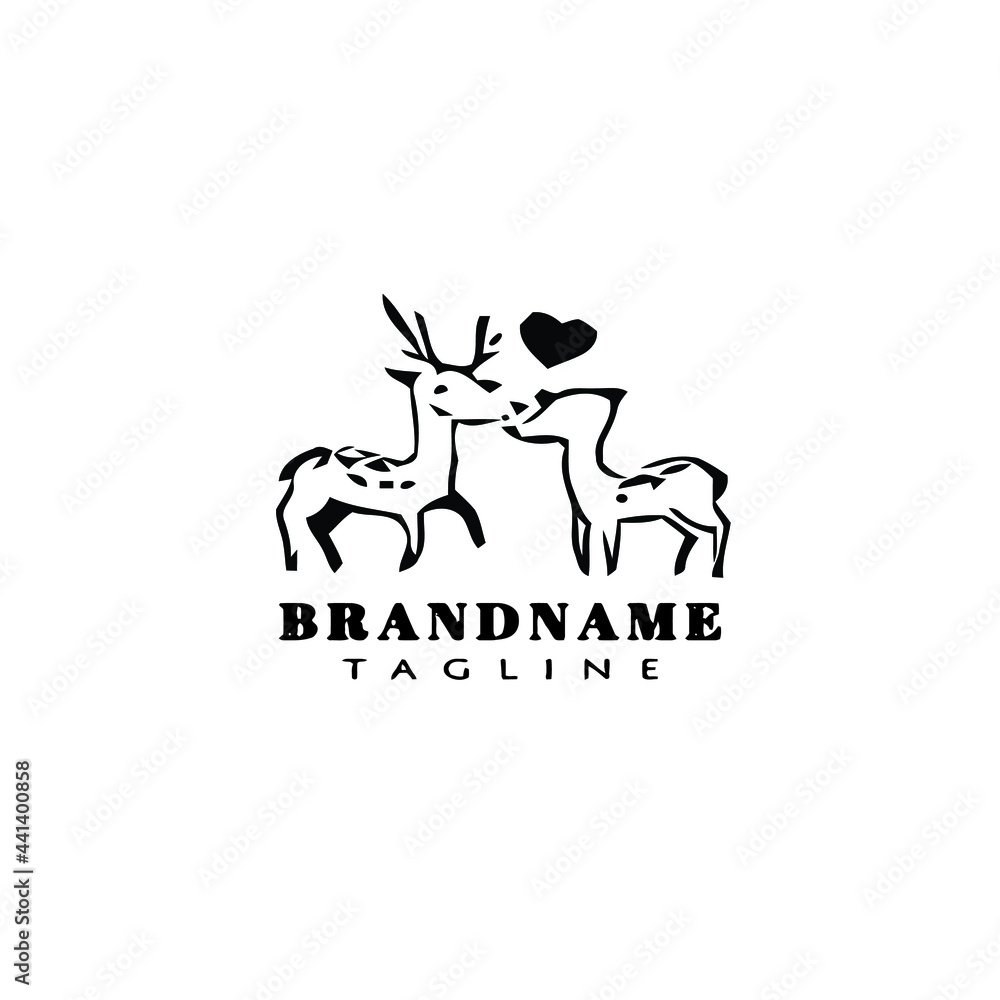 cute deer logo icon design vector vector simple cute deer logo icon design vector vector simple