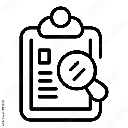 Regulated products clipboard icon. Outline Regulated products clipboard vector icon for web design isolated on white background