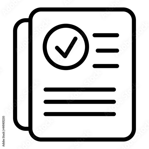 Regulated products certified icon. Outline Regulated products certified vector icon for web design isolated on white background