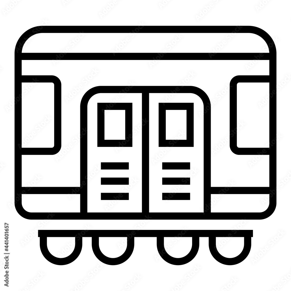 Subway metro icon. Outline Subway metro vector icon for web design isolated on white background Subway metro icon. Outline Subway metro vector icon for web design isolated on white background