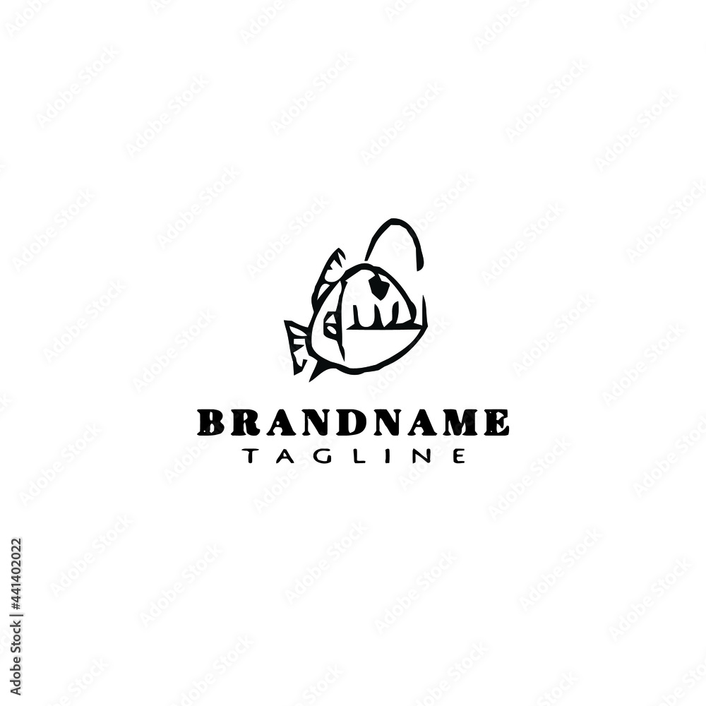 piranha fish logo cartoon icon vector illustration piranha fish logo cartoon icon vector illustration