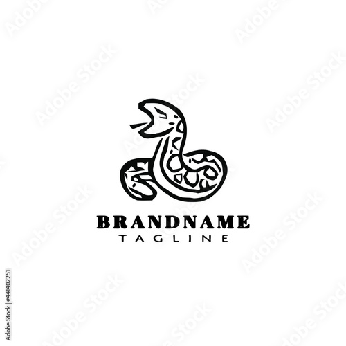 Fototapeta Naklejka Na Ścianę i Meble -  cute snake logo cartoon icon vector illustration