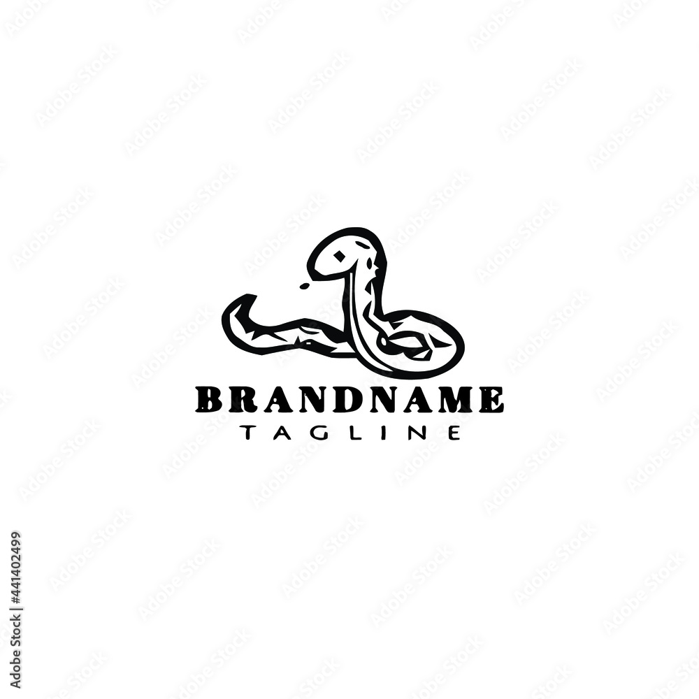Fototapeta premium cute snake logo cartoon icon vector creative