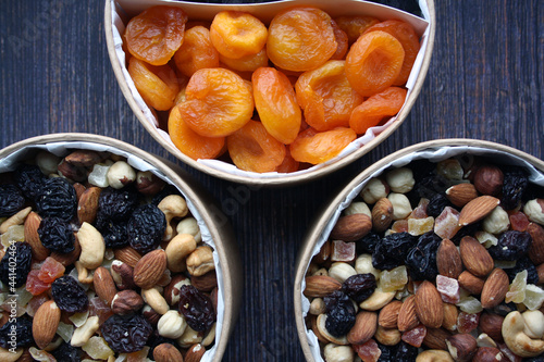 Konstfotografi A mixture of nuts, dried fruits and candied fruits.