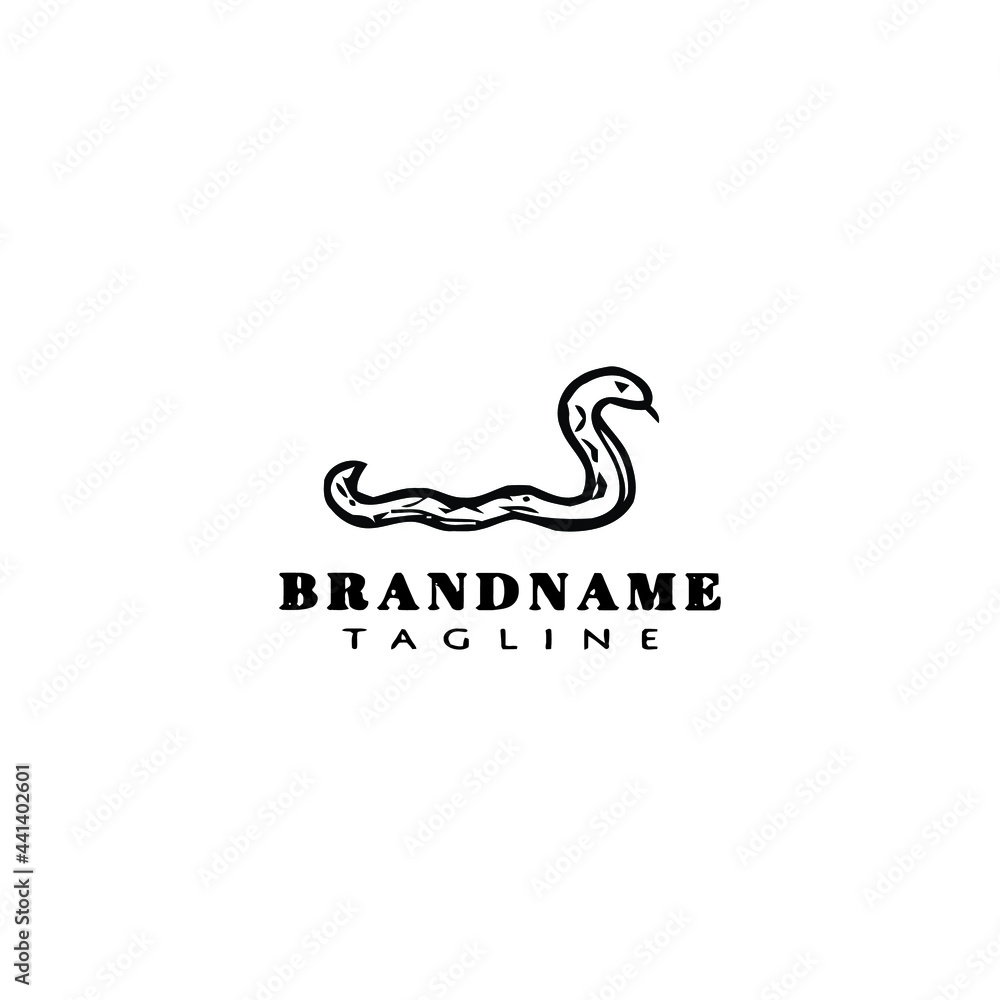cute snake logo cartoon icon template vector illustration cute snake logo cartoon icon template vector illustration