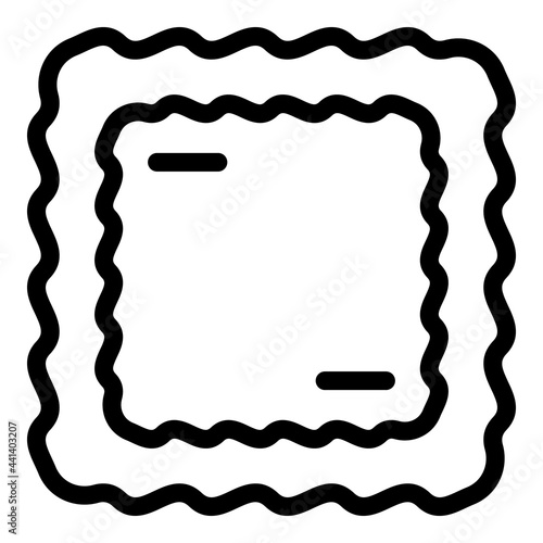 Ravioli cook icon. Outline Ravioli cook vector icon for web design isolated on white background