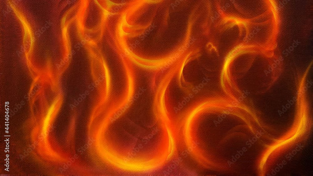 Fire flames background, original painting Fire flames background, original painting